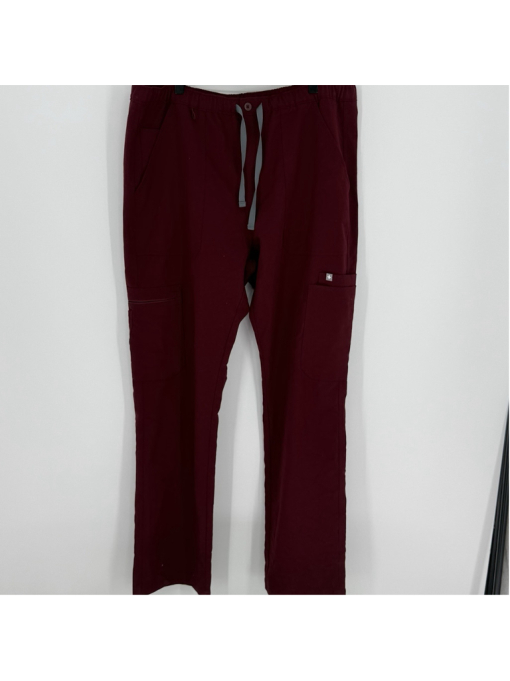 Figs Cairo Cargo Scrub Pants Burgundy Men’s Size XL